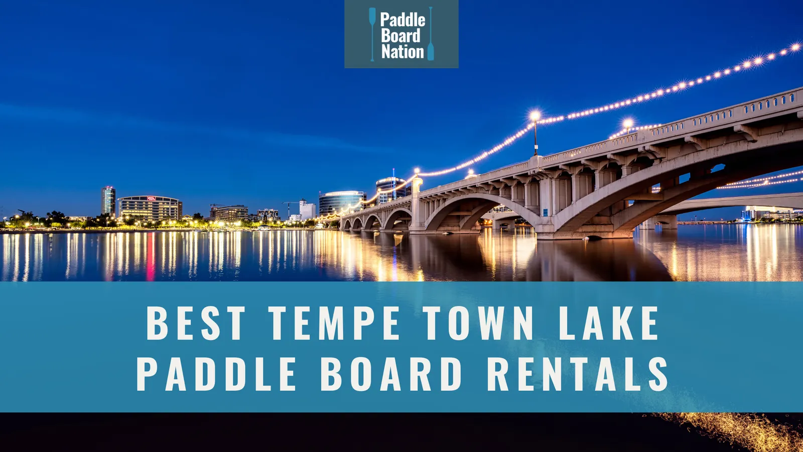 Paddle boarding on Tempe Town Lake