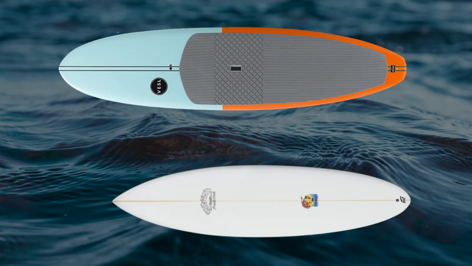 Paddle board size comparison